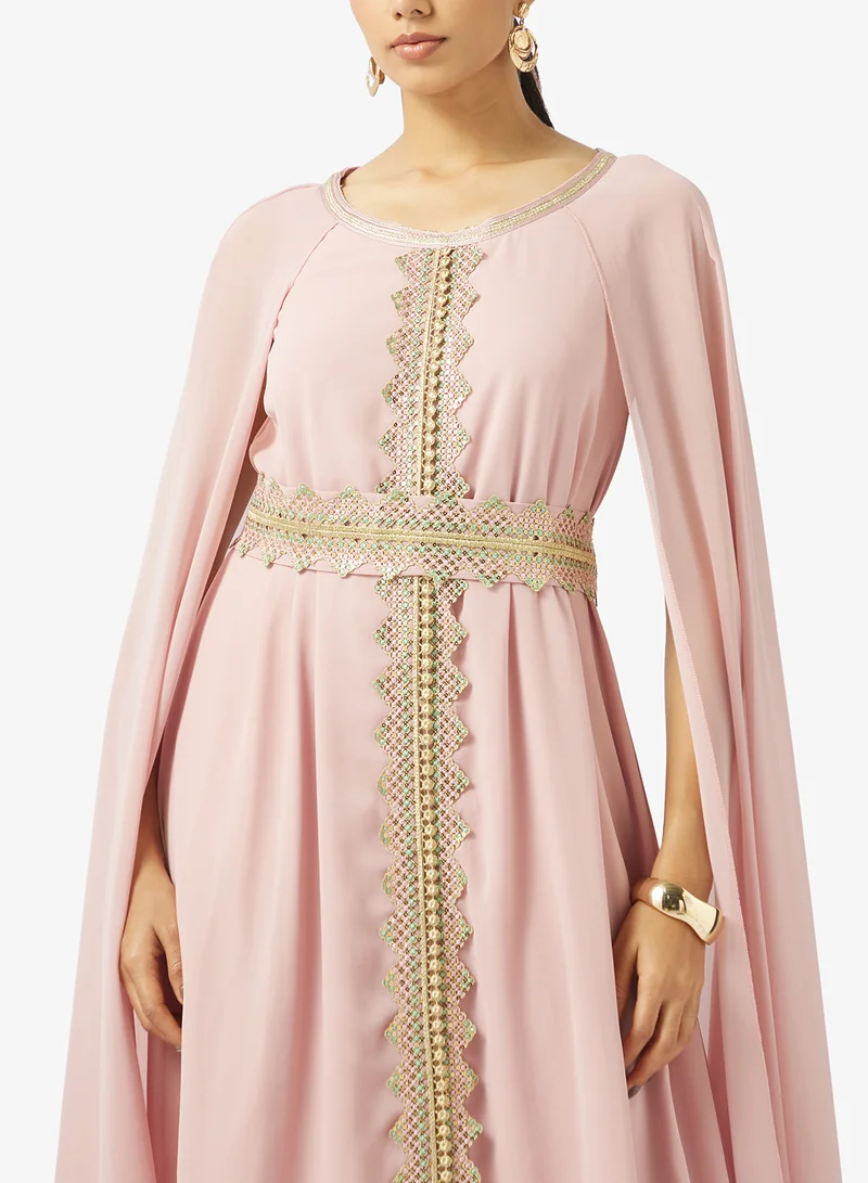 Khizana  A-line Dress With Exaggerated Sleeves for Women | Best Price UAE